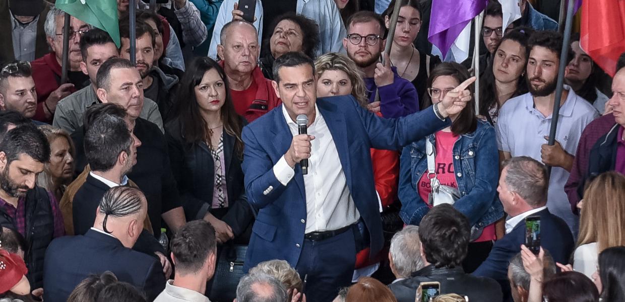 Ο Αλέξης Τσίπρας στη Λαμία