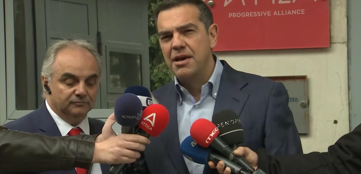 Ο Αλέξης Τσίπρας κάνει δήλωση