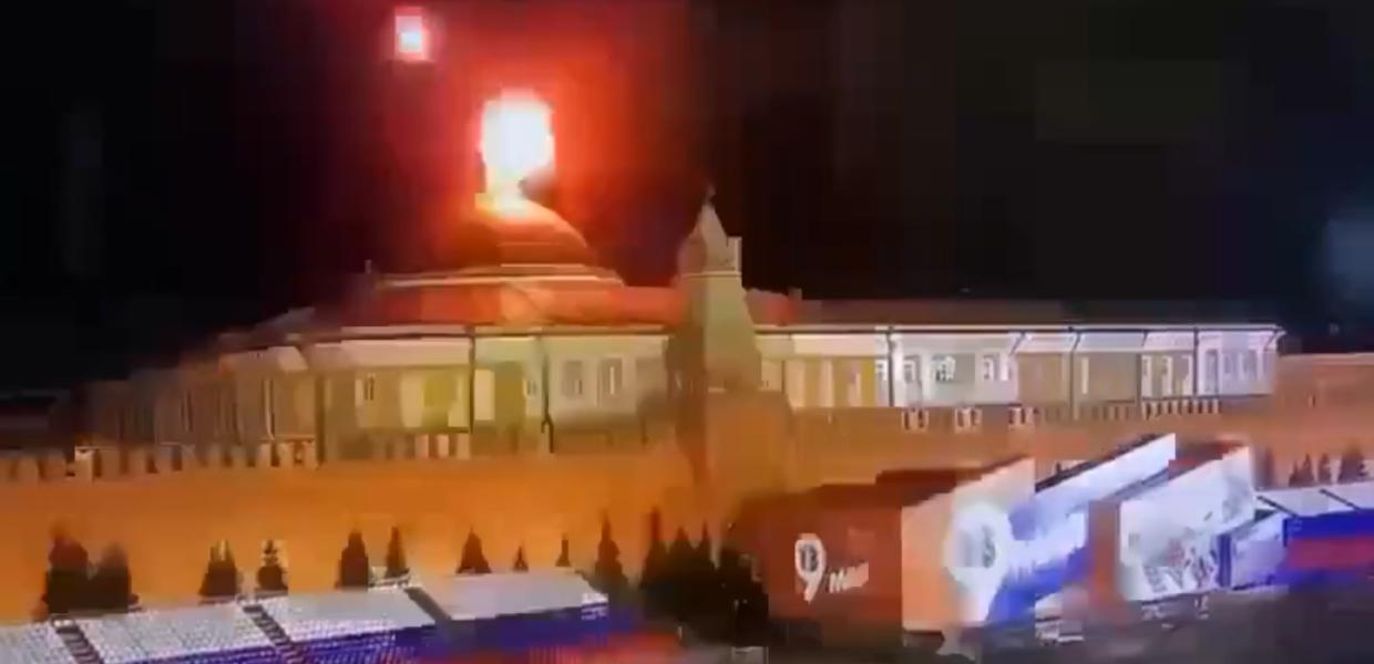 Έκρηξη πάνω από το Κρεμλίνο