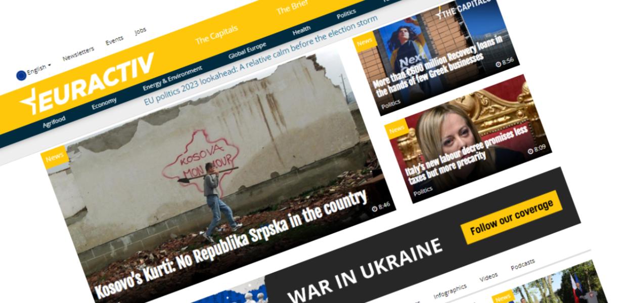 screenshot Euractiv