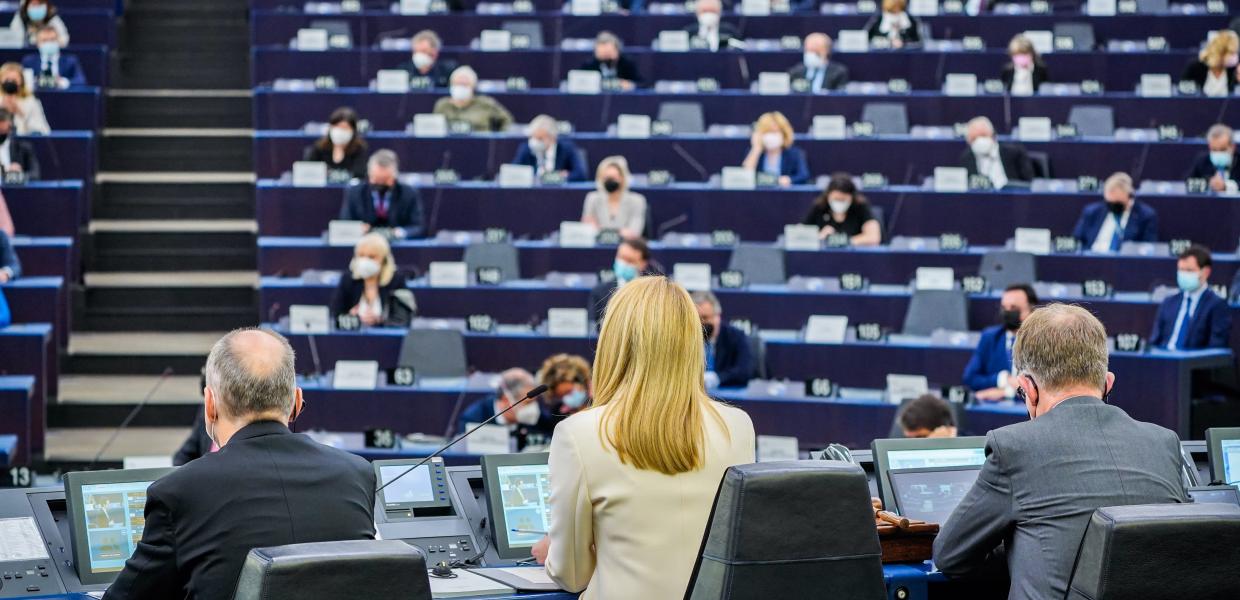 Η αίθουσα του Ευρωκοινοβουλίου