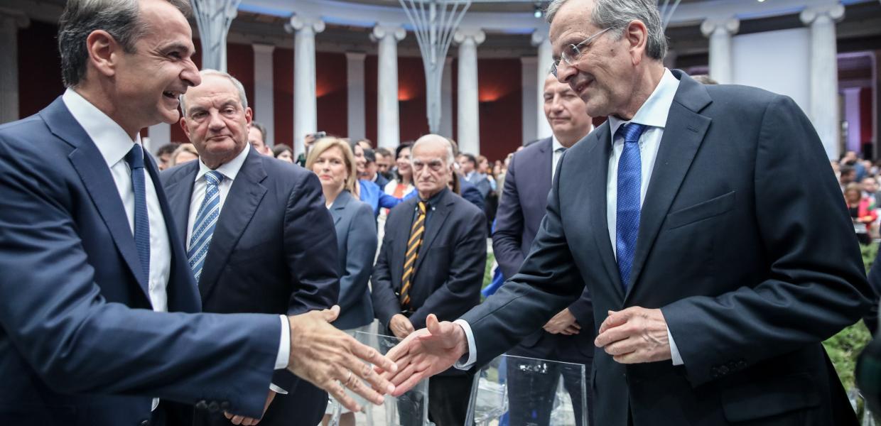 Κυριάκος Μητσοτάκης και Αντώνης Σαμαράς