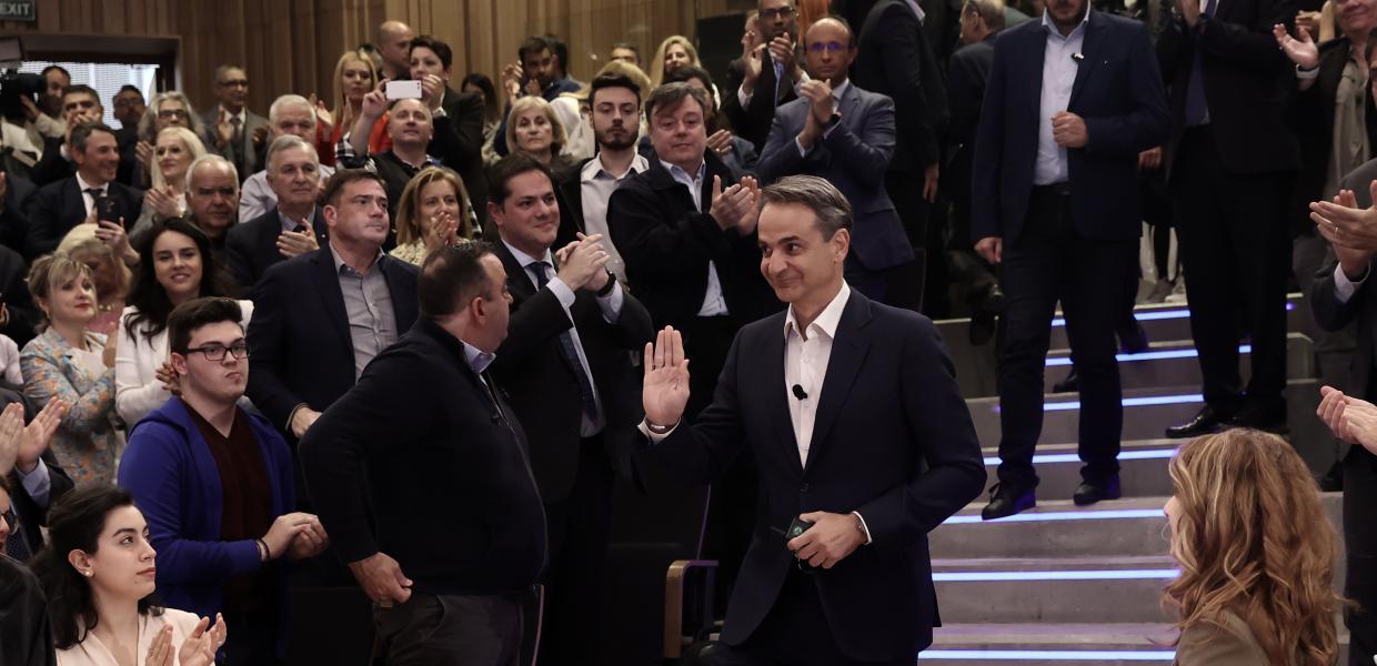 Ο Κυριάκος Μητσοτάκης σε εκδήλωση