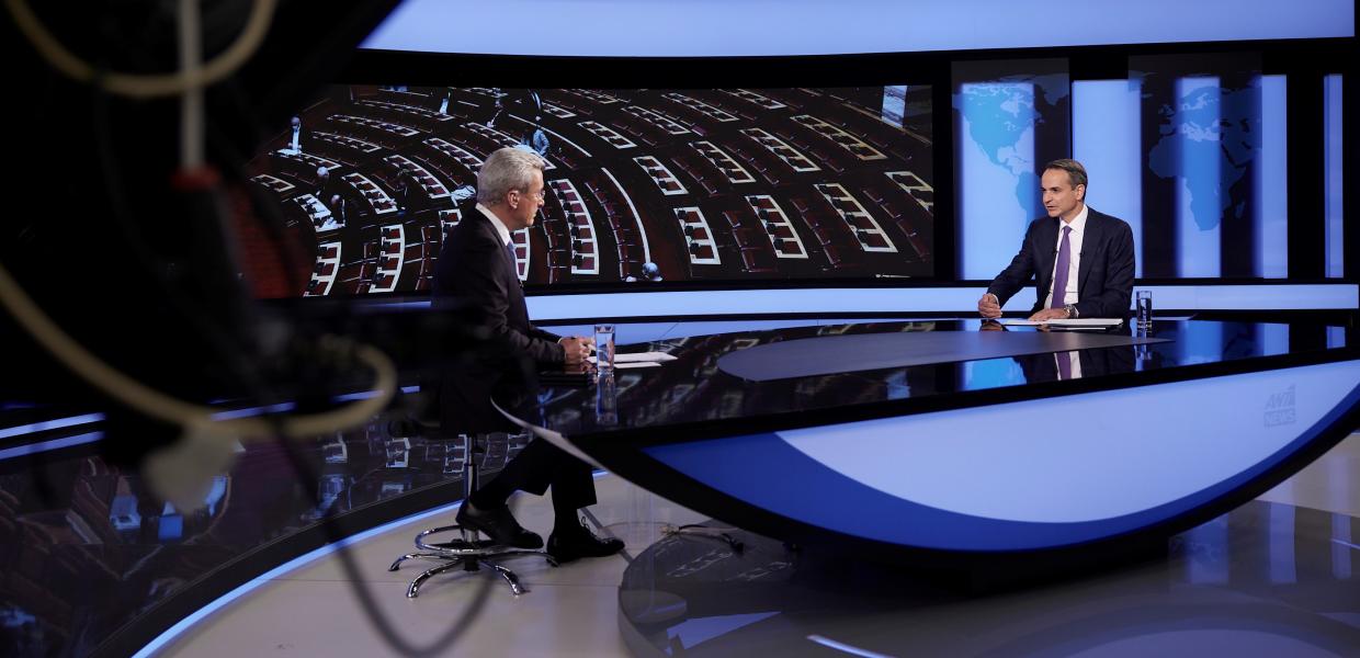 Κυριάκος Μητσοτάκης Νίκος Χατζηνικολάου ΑΝΤ1