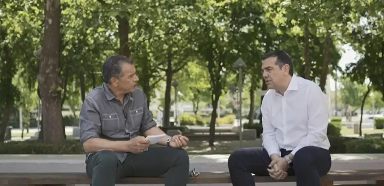 Αλέξης Τσίπρας και Σταύρος Θεοδωράκης