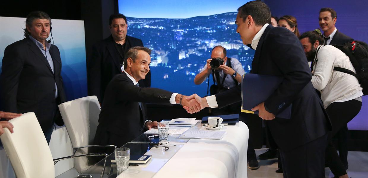 Κυριάκος Μητσοτάκης και Αλέξης Τσίπρας