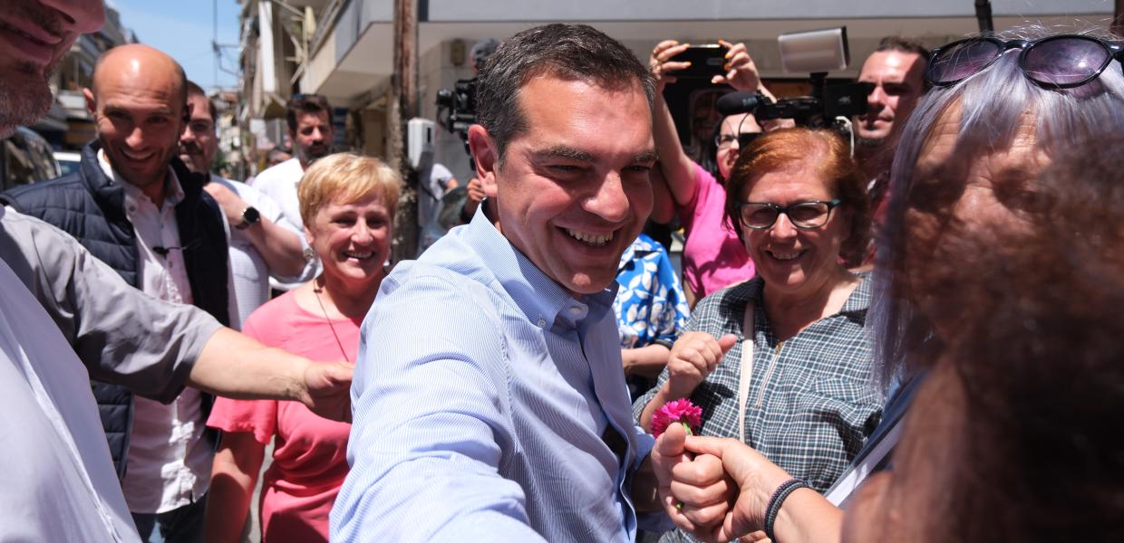 Ο Αλέξης Τσίπρας στην Κατερίνη