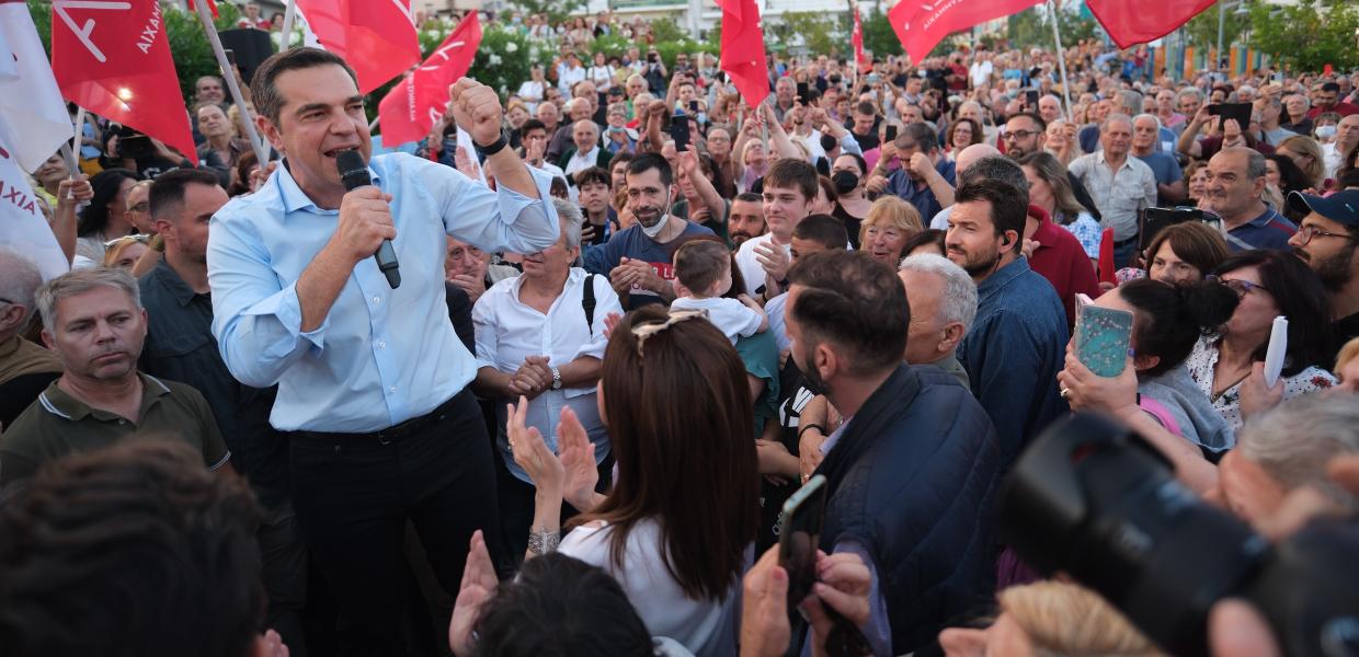 Ο Αλέξης Τσίπρας σε ομιλία