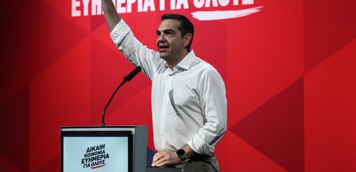 Ο Αλέξης Τσίπρας σε ομιλία του