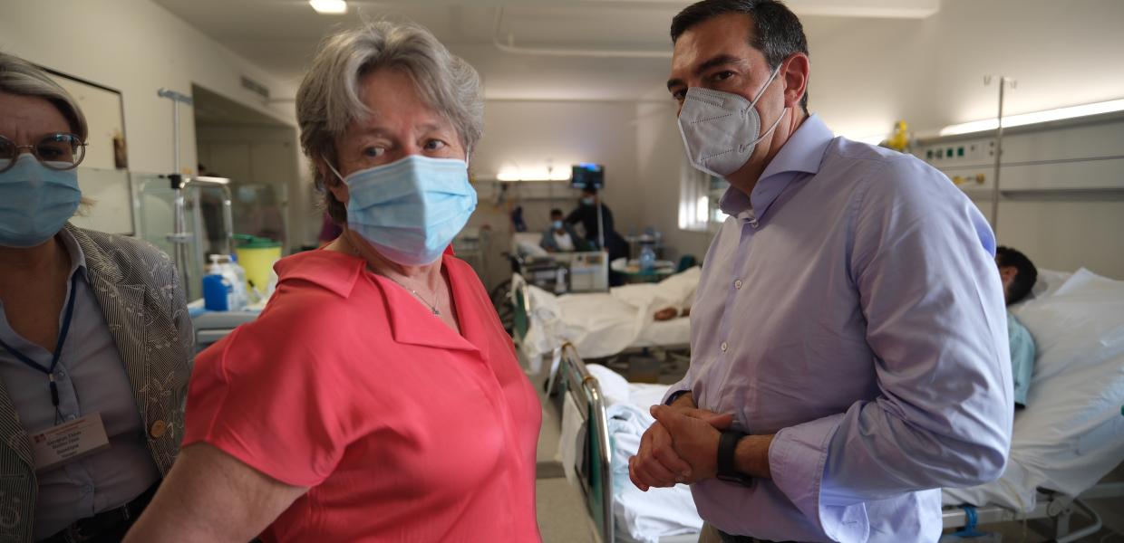 Αθηνά Λινού και Αλέξης Τσίπρας