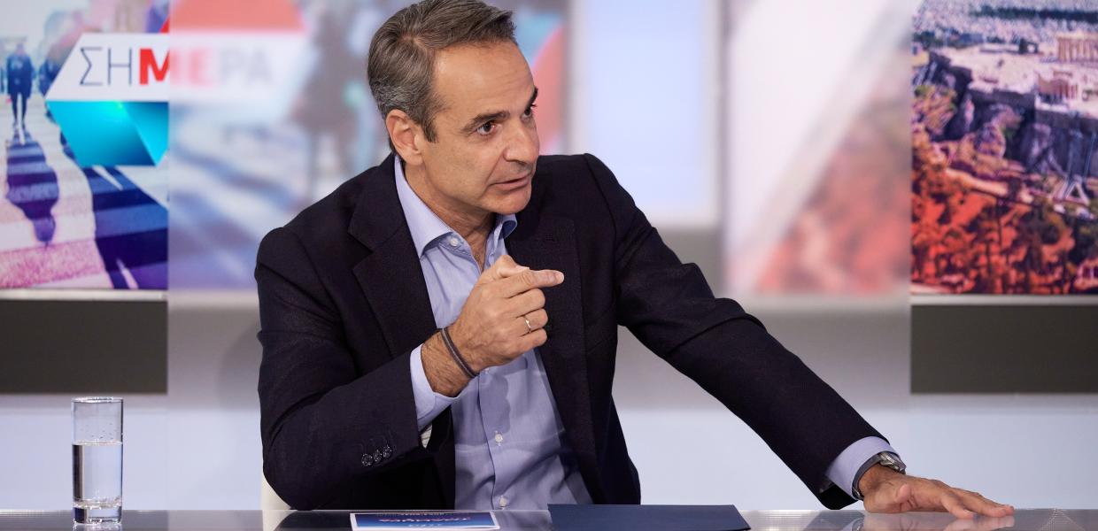 Ο Κυριάκος Μητσοτάκης σε συνέντευξη στον ΣΚΑΪ