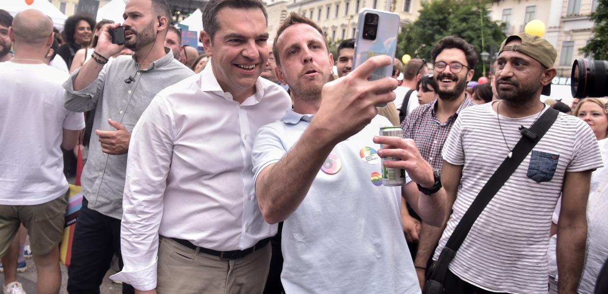  Ο Αλέξης Τσίπρας στο Athens Pride