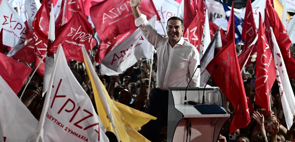 Ο Αλέξης Τσίπρας στο Σύνταγμα