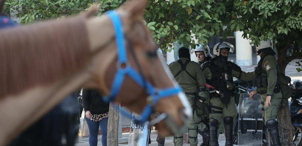 Άλογο και ΜΑΤ