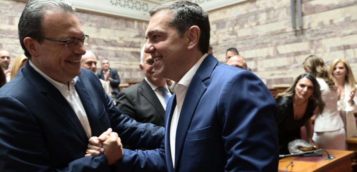 Σωκράτης Φάμελλος και Αλέξης Τσίπρας