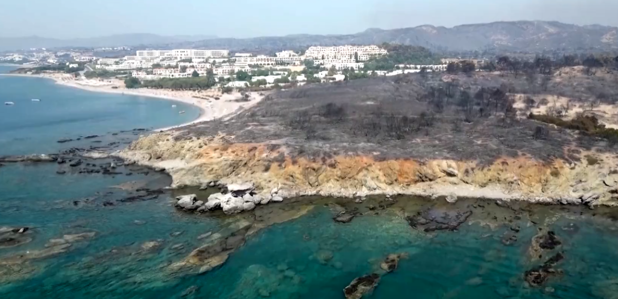Ρόδος φωτιά περιβάλλον