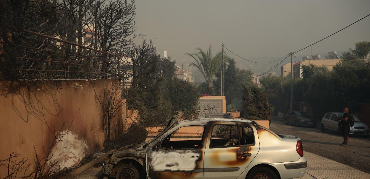 Καμμένο αυτοκίνητο στον Κουβαρά