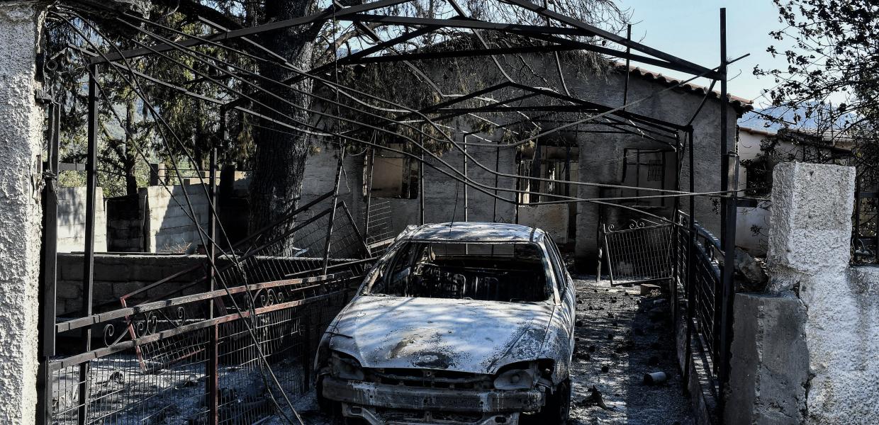 Πυρκαγιά φωτιά Λουτράκι καμένο σπίτι