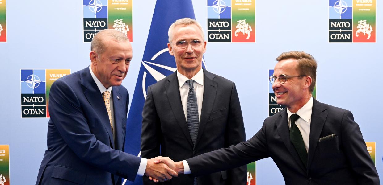 Γενς Στόλτενμπεργκ, Ρετζέπ Ταγίπ Ερντογάν και Ουλφ Κρίστερσον
