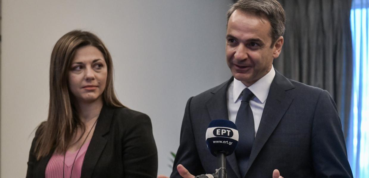Η Σοφία Ζαχαράκη και ο Κυριάκος Μητσοτάκης