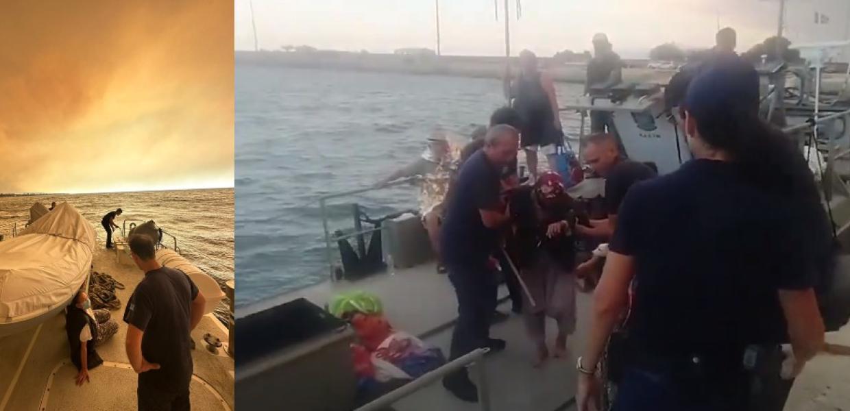 Εκκένωση λιμενικό φωτιές Αλεξανδρούπολη