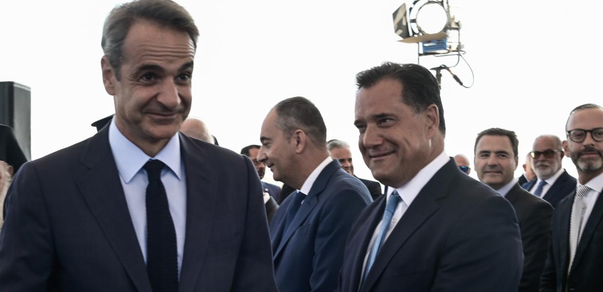 Ο Κυριάκος Μητσοτάκης και ο Άδωνις Γεωργιάδης