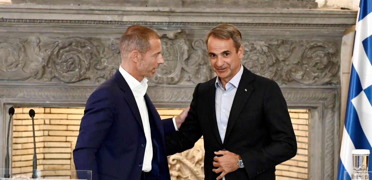 Κυριάκος Μητσοτάκης Αλεκσάντερ Τσεφέριν UEFA