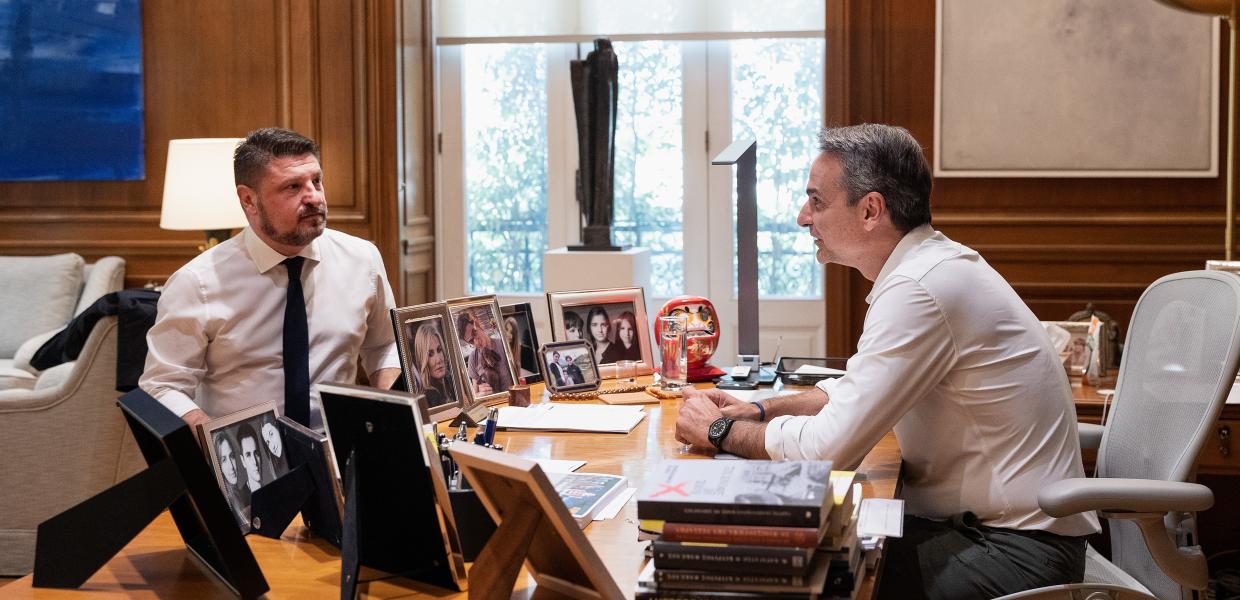 Ο Νίκος Χαρδαλιάς και ο Κυριάκος Μητσοτάκης