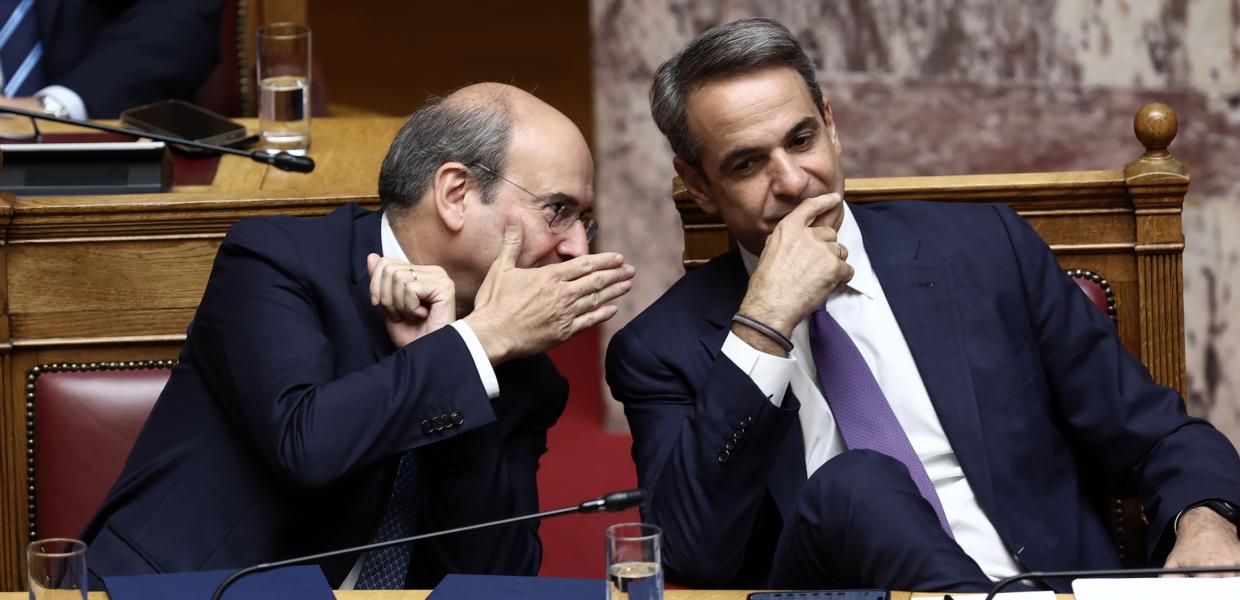 Ο Κωστής Χατζηδάκης και ο Κυριάκος Μητσοτάκης