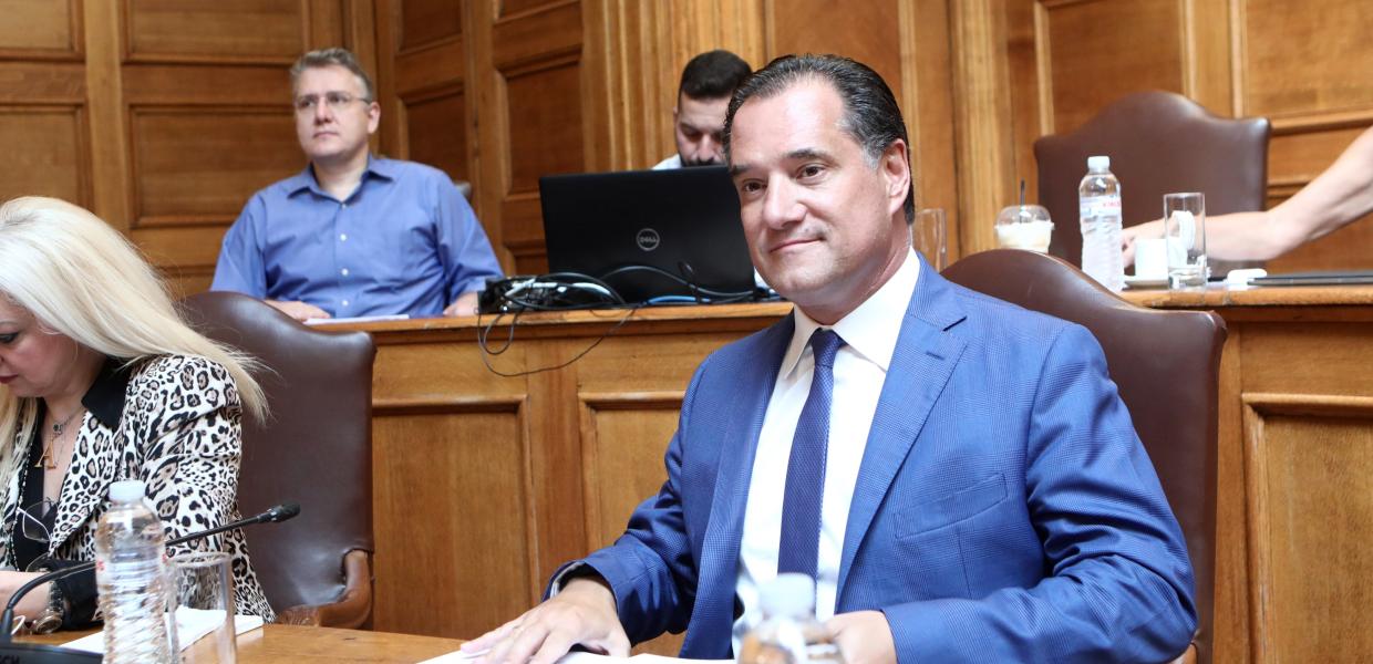 Ο Άδωνις Γεωργιάδης στη Βουλή