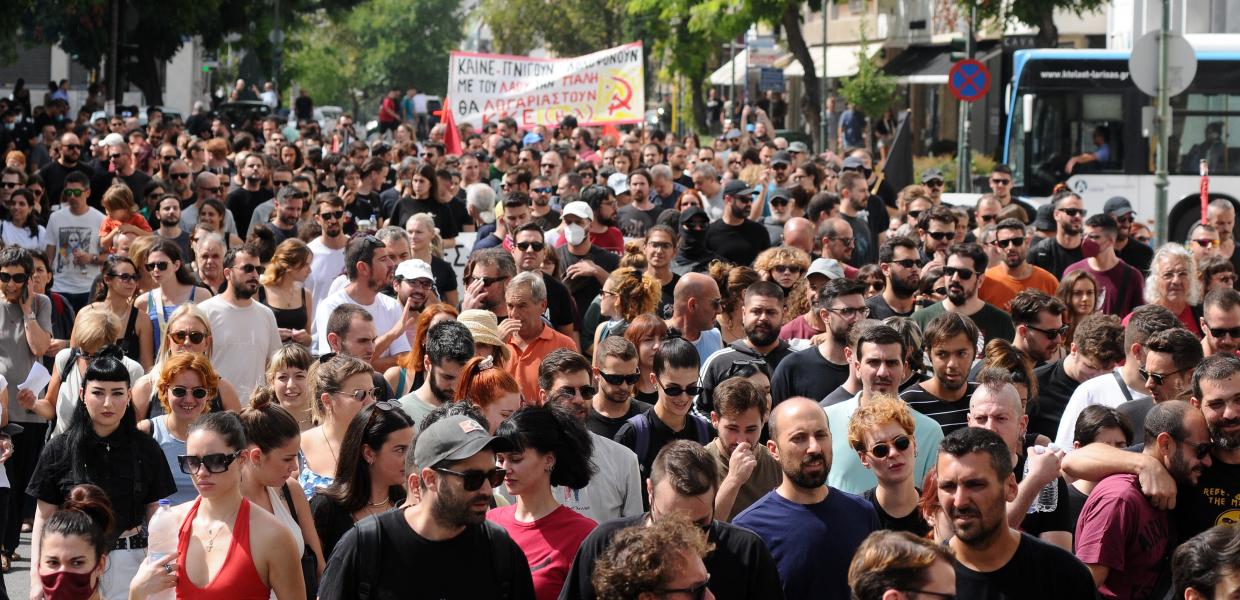 Διαμαρτυρία Λάρισα 4