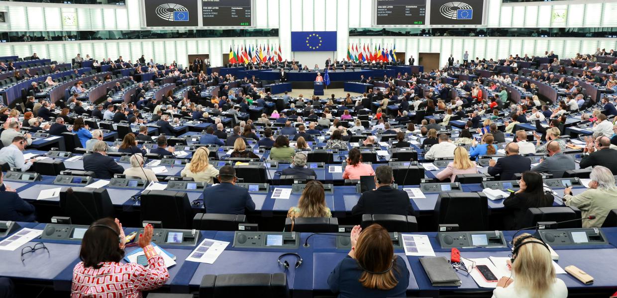 Η ολομέλεια του Ευρωπαϊκού Κοινοβουλίου συνεδριάζει