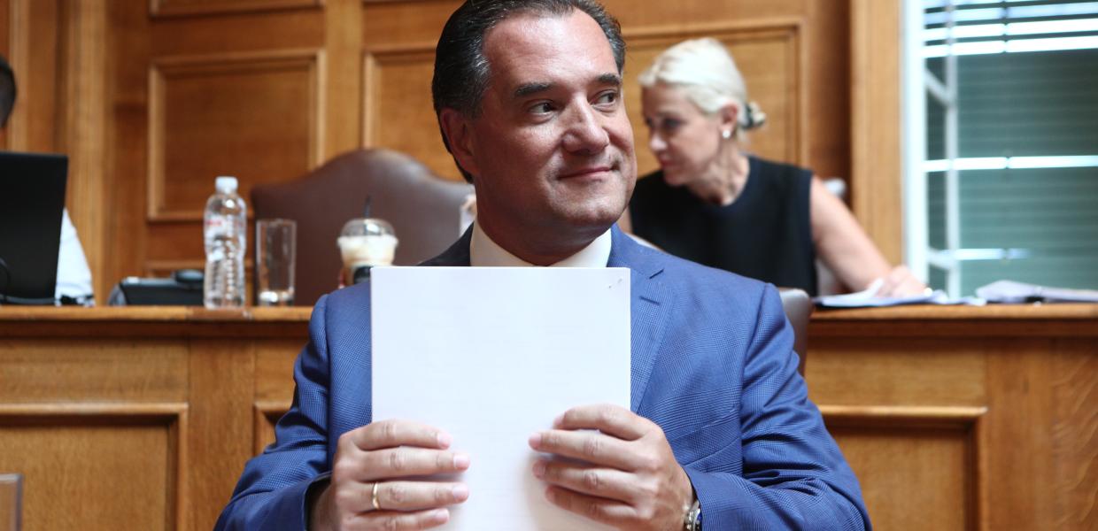 Ο Άδωνις Γεωργιάδης στη Βουλή