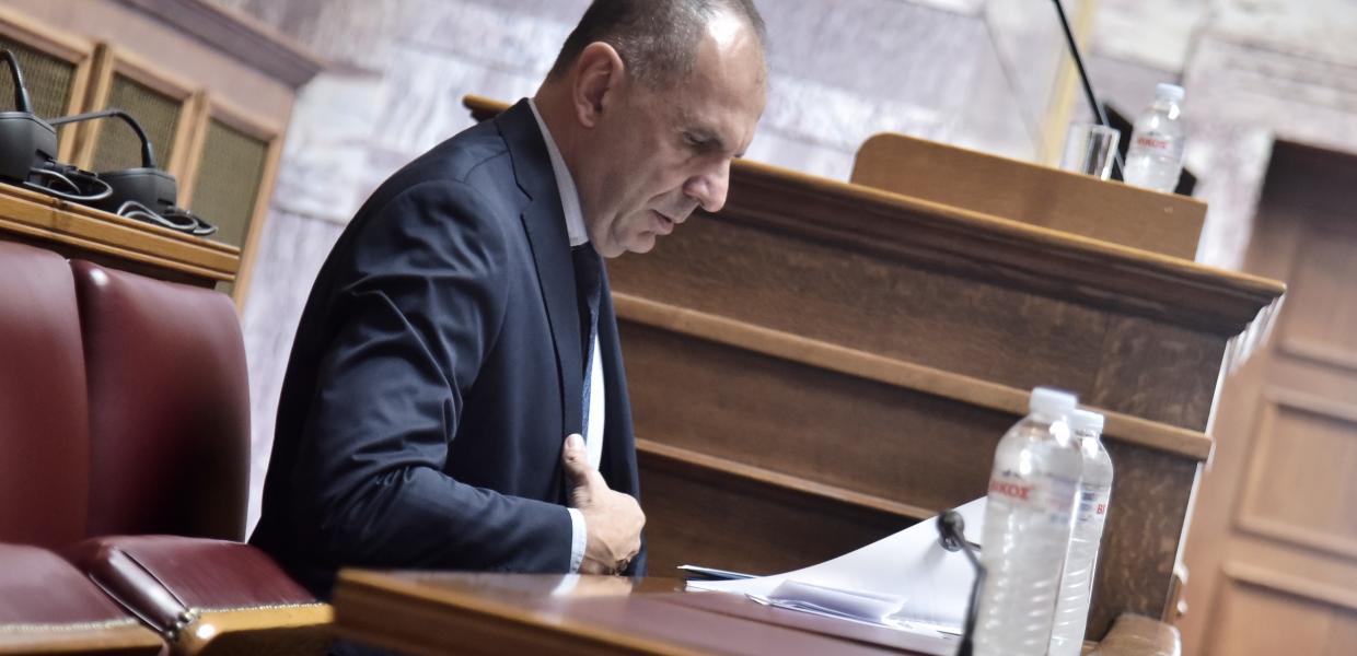Ο Γιώργος Γεραπετρίτης στη Βουλή