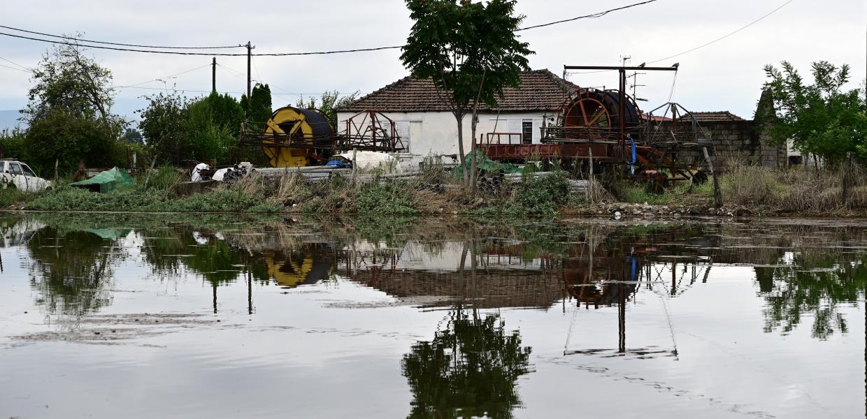Πλημμύρες από την κακοκαιρία Daniel στην Καρδίτσα