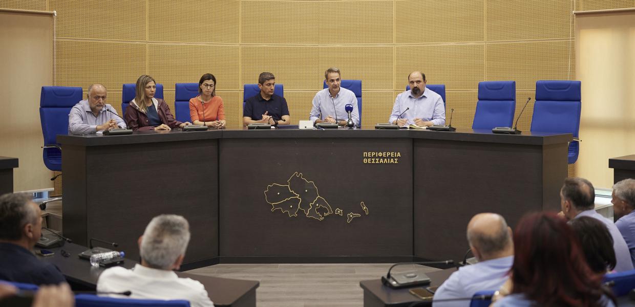 Ο Κυριάκος Μητσοτάκης σε συνέντευξη Τύπου