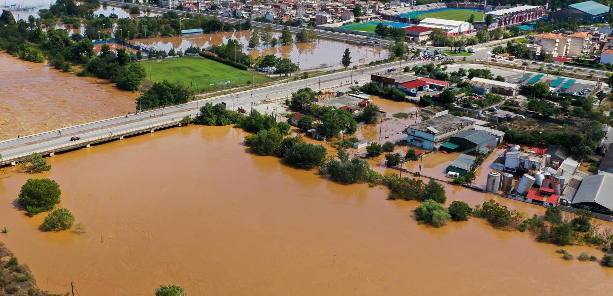 κακοκαιρία Daniel πλημμύρα πλημμύρες Λάρισα