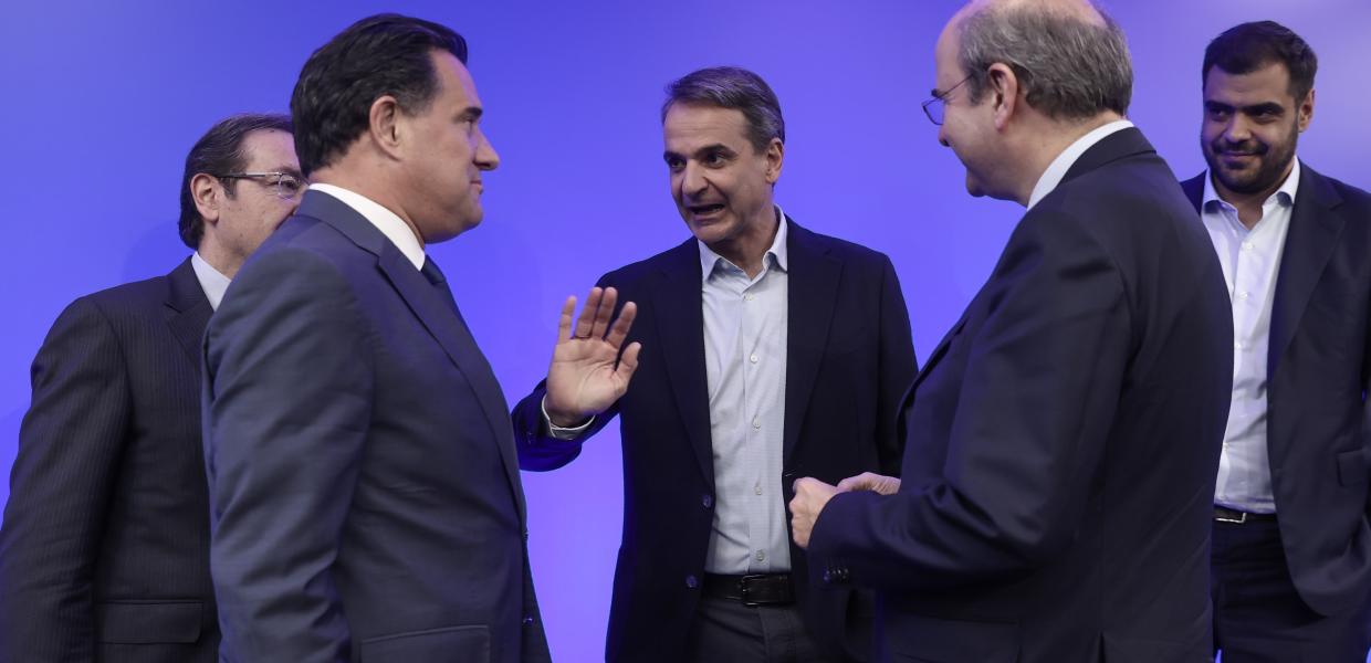 Άδωνις Γεωργιάδης, Κυριάκος Μητσοτάκης, Κωστής Χατζηδάκης και Παύλος Μαρινάκης