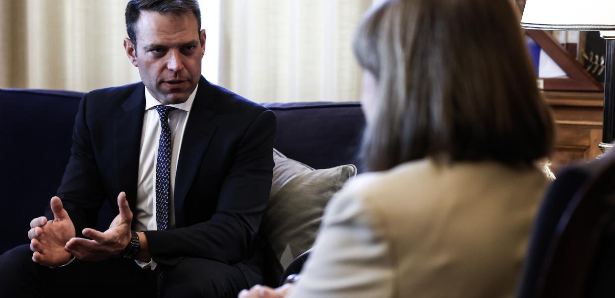 Στέφανος Κασσελάκης και Κατερίνα Σακελλαροπούλου