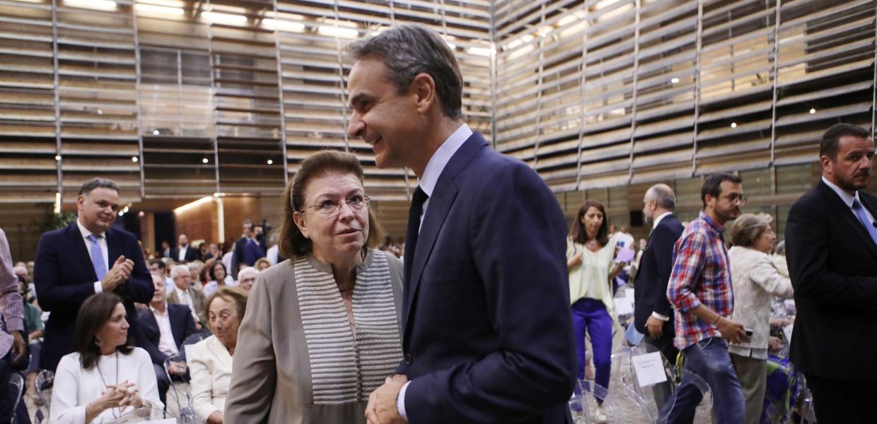Λίνα Μενδώνη και Κυριάκος Μητσοτάκης