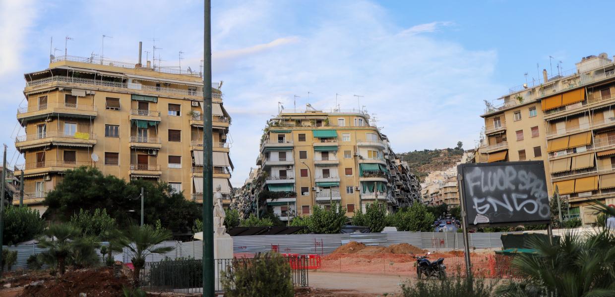 εργασίες για το Μετρό στην πλατεία Κυψέλης