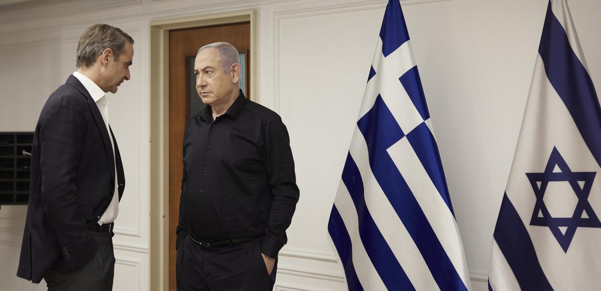 Κυριάκος Μητσοτάκης και Μπενιαμίν Νετανιάχου