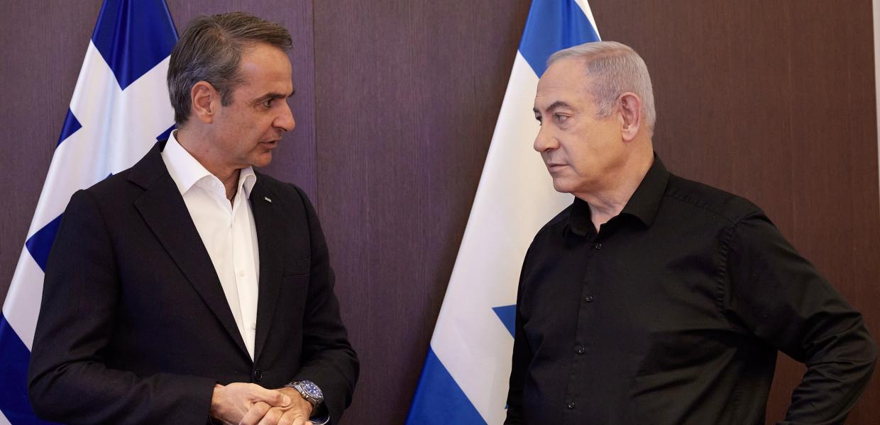 Κυριάκος Μητσοτάκης και Μπενιαμίν Νετανιάχου