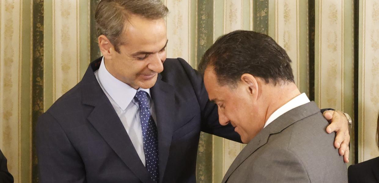Ο Κυριάκος Μητσοτάκης και ο Άδωνις Γεωργιάδης