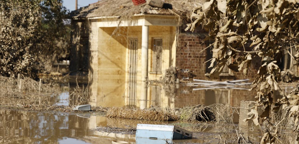 Πλημμυρισμένο σπίτι στη Θεσσαλία