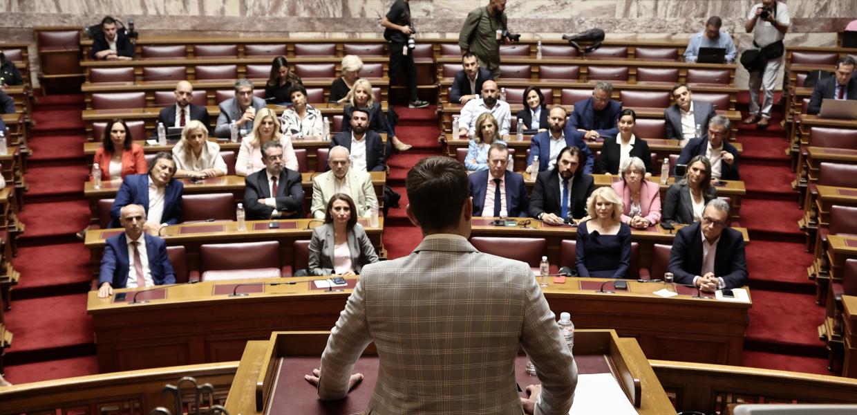 Ο Στέφανος Κασσελάκης στην ΚΟ του ΣΥΡΙΖΑ - ΠΣ