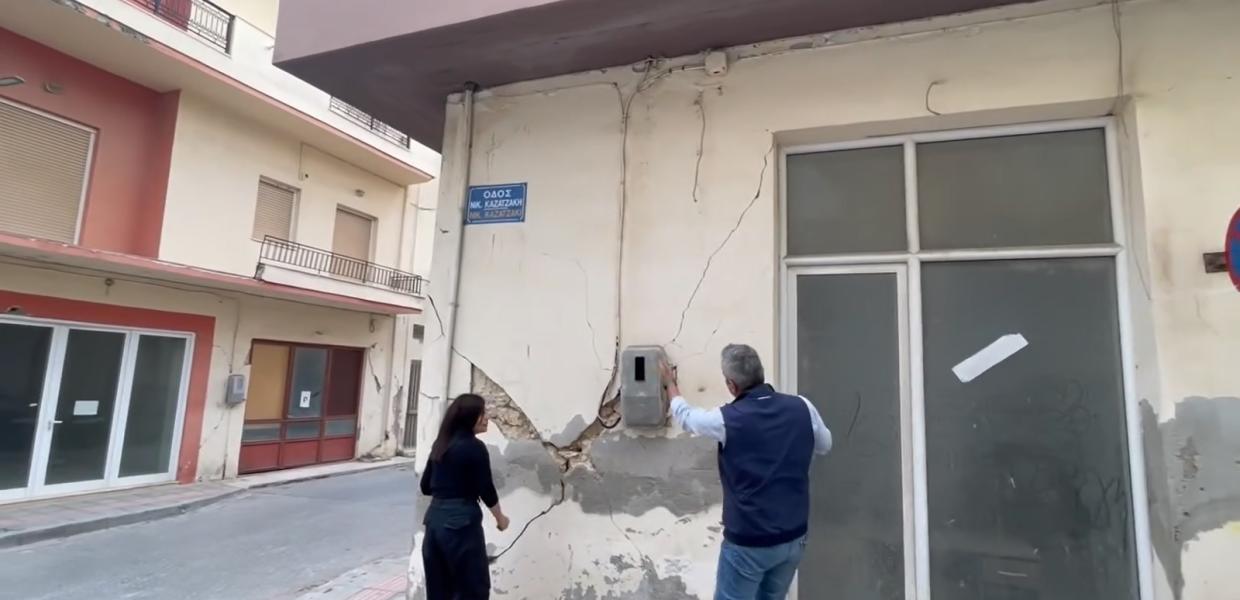 Ο Χάρης Μαμουλάκης στο Αρκαλοχώρι