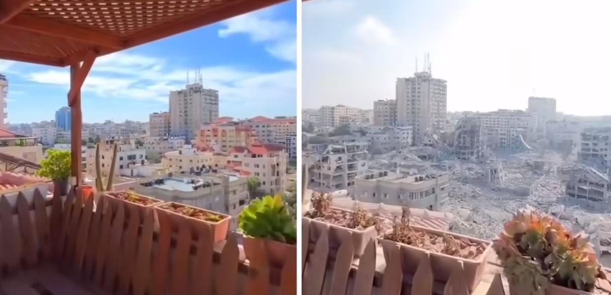 Το πριν και το μετά στη Γάζα