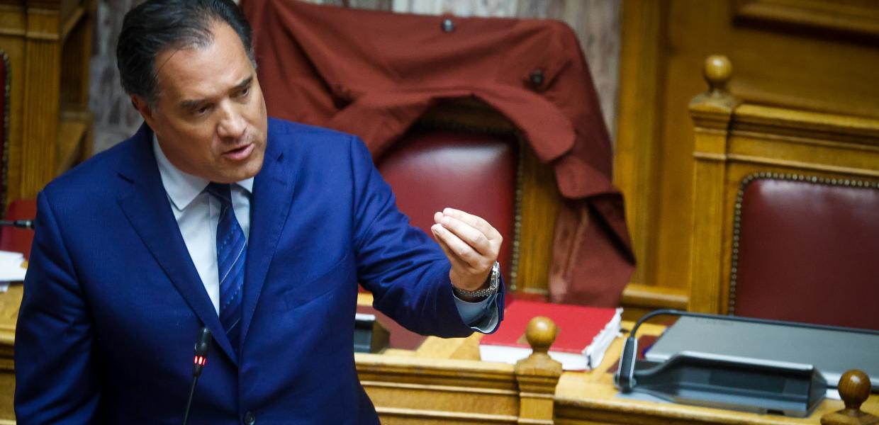 Ο Άδωνις Γεωργιάδης στη Βουλή