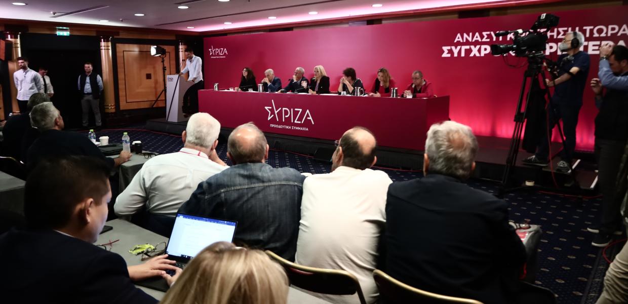 Ο Στέφανος Κασσελάκης μιλά στην Κεντρική Επιτροπή του ΣΥΡΙΖΑ - ΠΣ